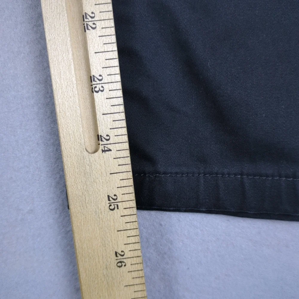 BYLT Stretch Chino Pants Mens 36x25 (34x25) Black Casual Pant Utility Pocket